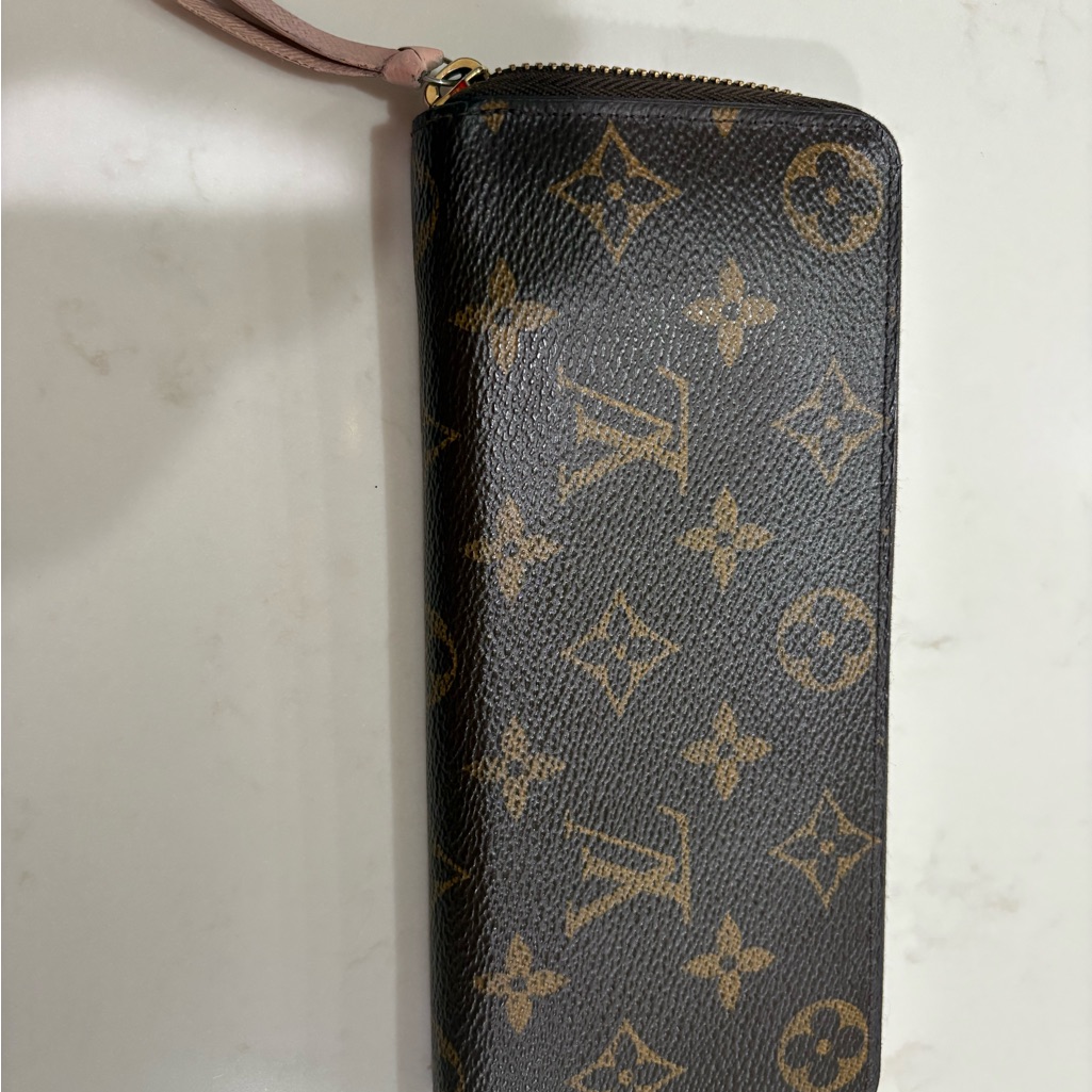 Louis Vuitton Brown And Tan Monogram Zip Wallet